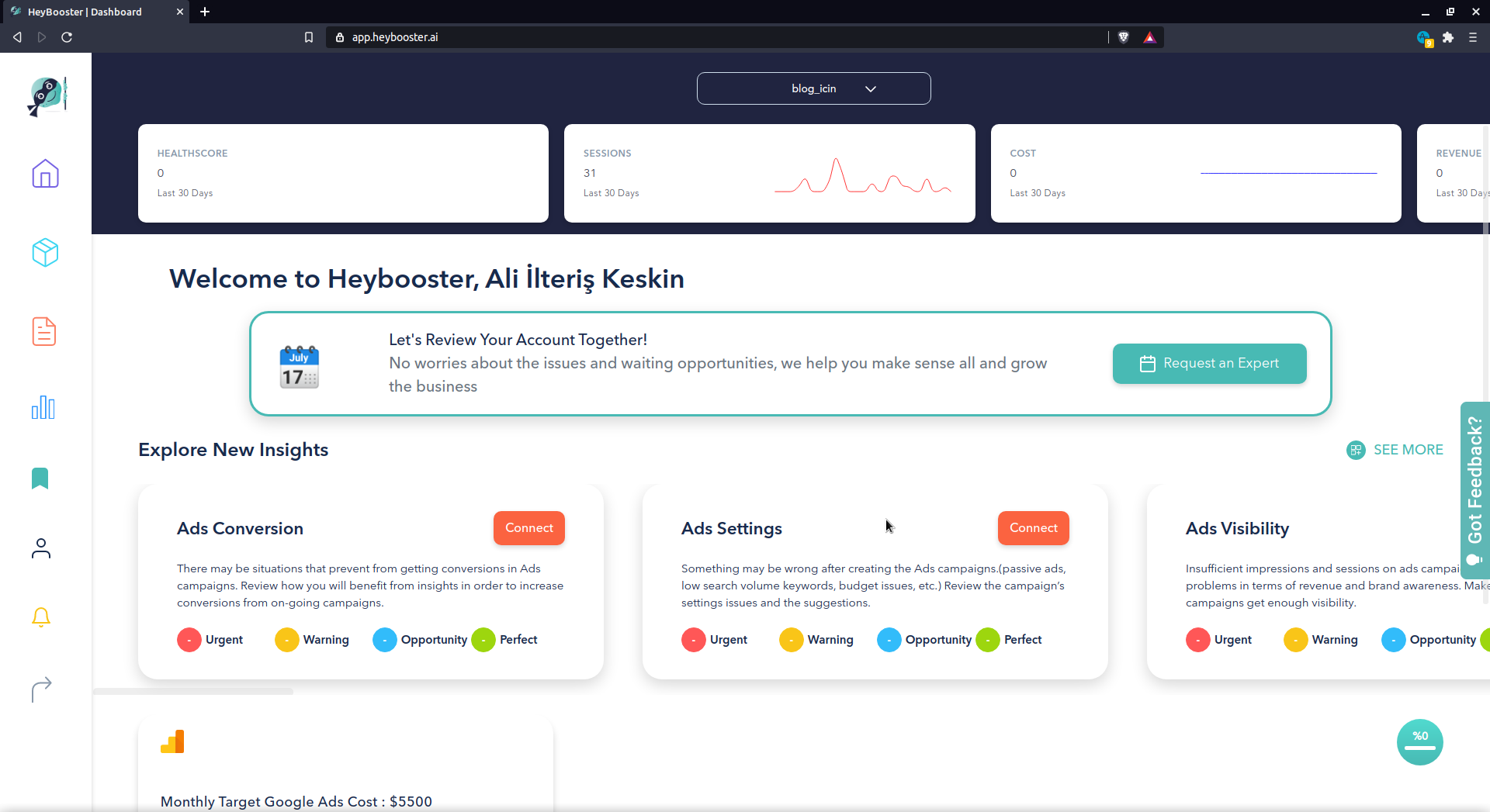 heybooster-dashboard